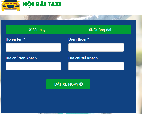 đặt taxi nội bài hà nội trang noibaitaxi.net.vn
